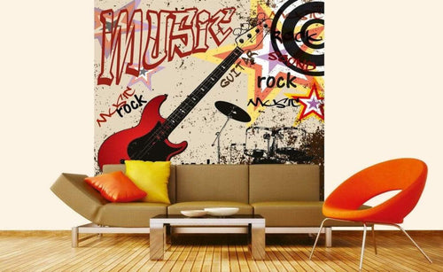 Dimex Red Guitar Carta Da Parati In Tessuto Non Tessuto 225X250cm 3 Strisce Ambiente_Cfb5Fb5A 2C0B 441D Bd61 5198De82B324 | Yourdecoration.it