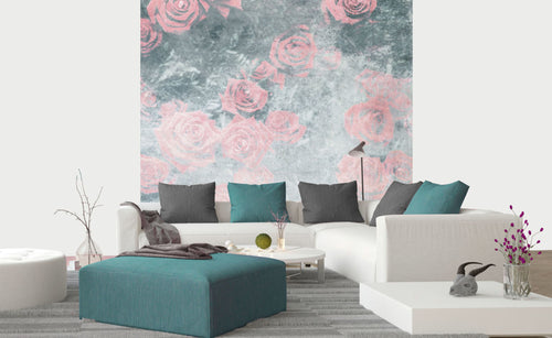 Dimex Roses Abstract I Carta Da Parati In Tessuto Non Tessuto 225X250cm 3 Strisce Ambiente | Yourdecoration.it