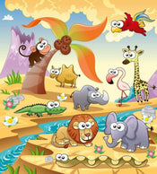 Dimex Savanna Animals Carta Da Parati In Tessuto Non Tessuto 225X250cm 3 Strisce_F9306Ee9 E403 4Adb B29E F78Caee0A679 | Yourdecoration.it