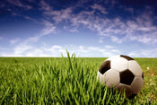 Dimex Soccer Ball Carta Da Parati In Tessuto Non Tessuto 375X250cm 5 Strisce | Yourdecoration.it