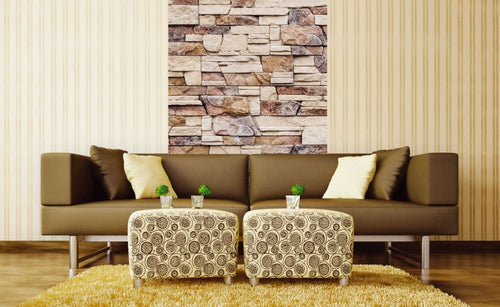 Dimex Stone Wall Carta Da Parati In Tessuto Non Tessuto 150X250cm 2 Strisce Ambiente | Yourdecoration.it