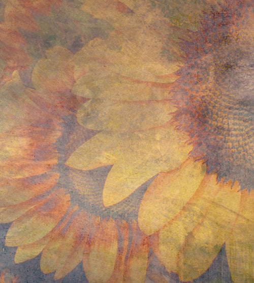 Dimex Sunflower Abstract Carta Da Parati In Tessuto Non Tessuto 225X250cm 3 Strisce | Yourdecoration.it