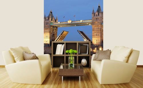 Dimex Tower Bridge Night Carta Da Parati In Tessuto Non Tessuto 225X250cm 3 Strisce Ambiente | Yourdecoration.it