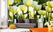 Dimex White Tulips Carta Da Parati In Tessuto Non Tessuto 375X250cm 5 Strisce Ambiente | Yourdecoration.it