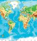 Dimex World Map Carta Da Parati In Tessuto Non Tessuto 225X250cm 3 Strisce | Yourdecoration.it