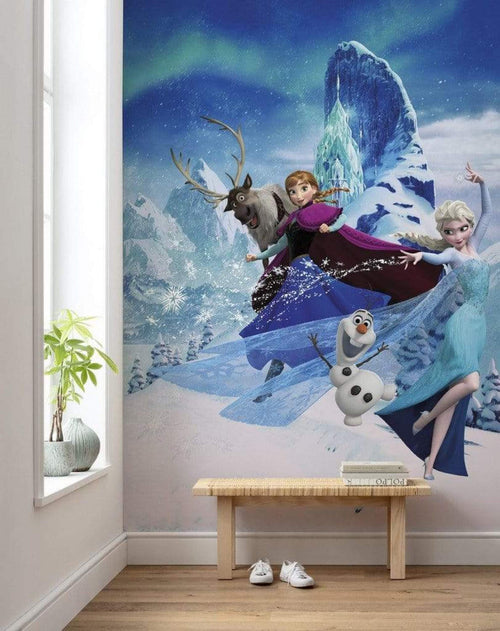 Dx4 014 Komar Frozen Elsas Magic Carta Da Parati In Tessuto Non Tessuto 200X280cm 4 Strisce Ambiente | Yourdecoration.it