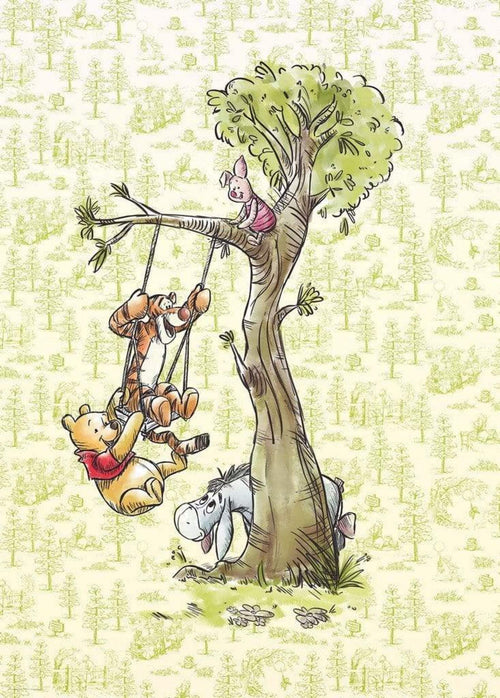 Dx4 017 Komar Winnie Pooh In The Wood Carta Da Parati In Tessuto Non Tessuto 200X280cm 4 Strisce_07985Cca 1183 405A 9Ed9 820A784C7Bc5 | Yourdecoration.it