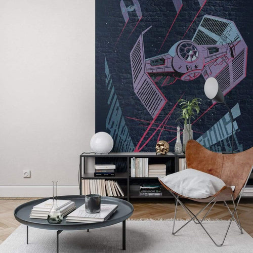 Dx4 038 Komar Star Wars Classic Concrete Tie Fighter Carta Da Parati In Tessuto Non Tessuto 200X280cm 4 Strisce Ambiente_Dd610B2D D0Fb 4A1E Ba80 0Ea858B0Edee | Yourdecoration.it