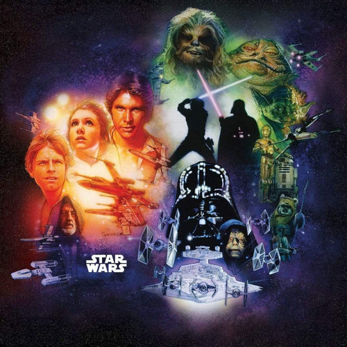 Komar Star Wars Classic Poster Collage Vlies Fotobehang 250x250cm 5 banen | Yourdecoration.it