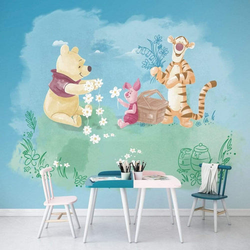 Dx6 033 Komar Winnie Pooh Picnic Carta Da Parati In Tessuto Non Tessuto 300X280cm 6 Strisce Ambiente_5988D880 E66A 430C 86D0 076596605A09 | Yourdecoration.it