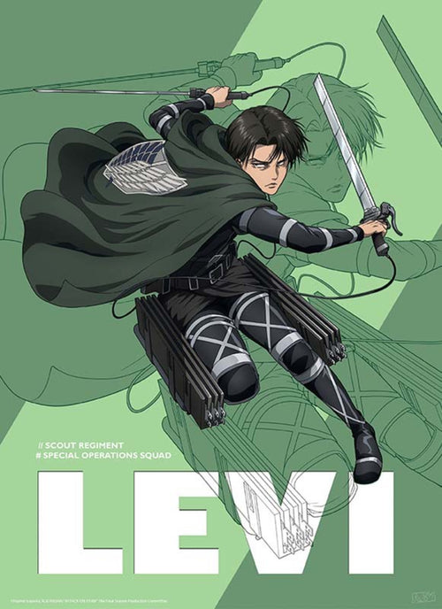 GBeye Attack On Titan Season 4 Levi Poster 38x52cm | Yourdecoration.it