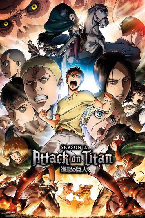 GBeye Attack on Titan Season 2 Collage Key Art Poster 61x91,5cm | Yourdecoration.it