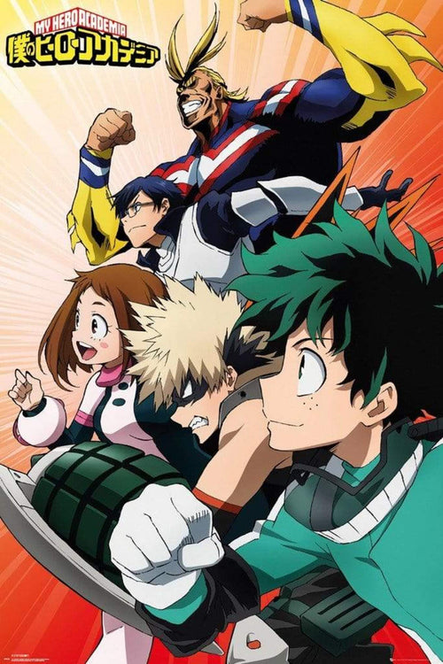 GBeye My Hero Academia Heroes Poster 61x91,5cm | Yourdecoration.it