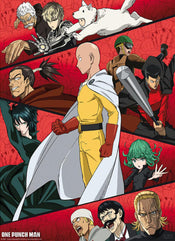 Gbeye GBYDCO123 One Punch Man Gathering Of Heroes Poster 38x52cm | Yourdecoration.it