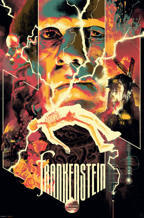 gbeye gbydco192 universal monsters frankenstein poster 61x91 5cm | Yourdecoration.it