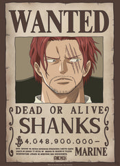 Gbeye Gbydco261 One Piece Wanted Shanks Poster 38x52cm | Yourdecoration.it