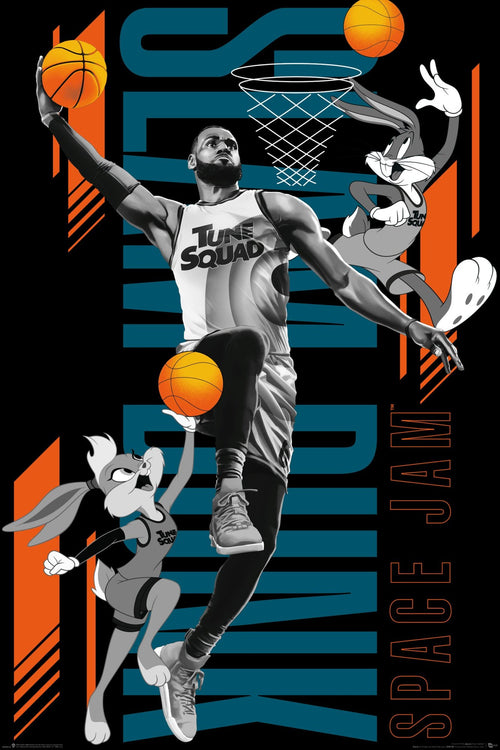 Gbeye Space Jam 2 Slam Dunk Poster 61X91 5cm | Yourdecoration.it