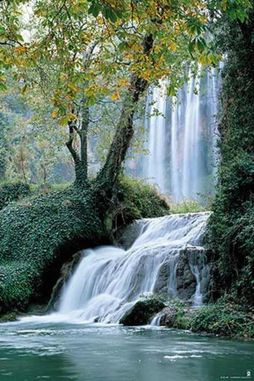 Grupo Erik GPE4255 Waterfall Stone Monastery Poster 61X91,5cm | Yourdecoration.it