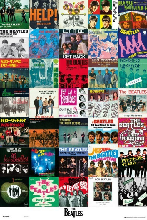 Grupo Erik GPE4513 Beatles Singles Poster 61X91,5cm | Yourdecoration.it