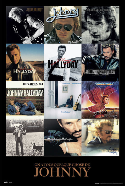 Grupo Erik GPE5234 Johnny Hallyday Covers Poster 61X91,5cm | Yourdecoration.it