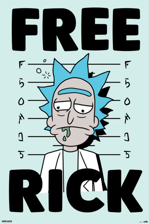 Grupo Erik GPE5251 Rick And Morty Free Rick Poster 61X91,5cm | Yourdecoration.it