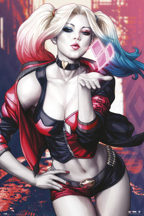 Grupo Erik GPE5259 Dc Comics Harley Quinn Kiss Poster 61X91,5cm | Yourdecoration.it