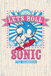 Grupo Erik GPE5490 Sonic Lets Roll Poster 61X91,5cm | Yourdecoration.it