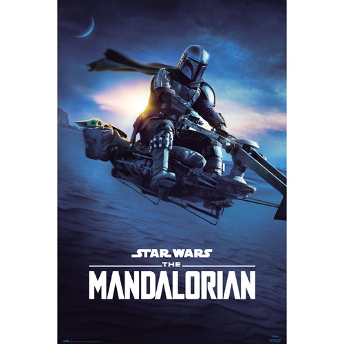 Grupo Erik GPE5497 Star Wars The Mandalorian Speeder Bike 2 Poster 61X91,5cm | Yourdecoration.it