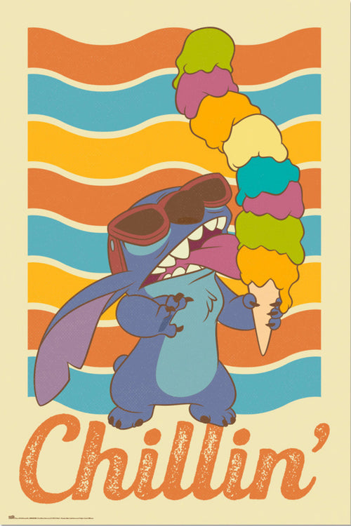 grupo erik gpe5732 stitch chillin poster 61x91 5cm | Yourdecoration.it