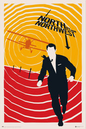 grupo erik gpe5746 north by northwest 100th anniversary wb poster 61x91 5cm | Yourdecoration.it