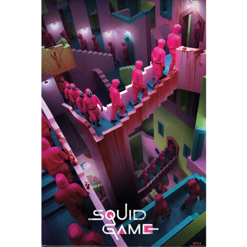 Grupo Erik Pp35008 Poster El Juego Del Calamar Crazy Stairs | Yourdecoration.it