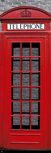 Grupo Erik PPGE8018 London Phone Box Poster 53X158cm | Yourdecoration.it