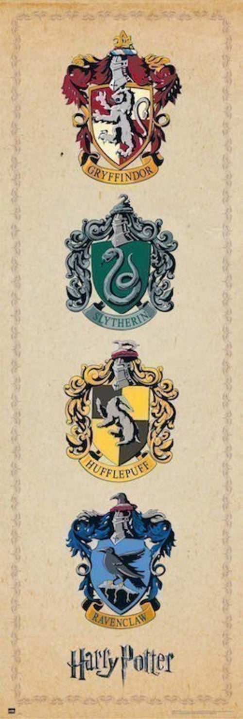 Grupo Erik PPGE8032 Harry Potter House Crests Poster 53X158cm | Yourdecoration.it