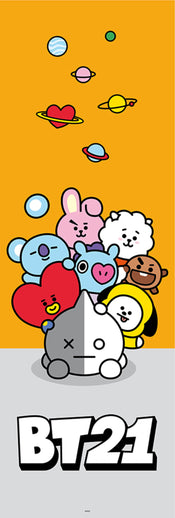 Grupo Erik PPGE8082 Bt21 Characters Poster 53X158cm | Yourdecoration.it