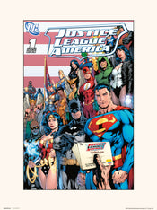 grupo erik dc comics justice leage of america volume 2 no.1 stampa artistica 30x40cm | Yourdecoration.it