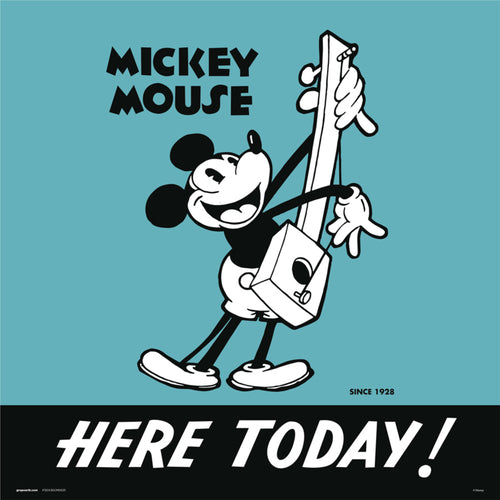 grupo erik disney mickey 90 stampa artistica 30x30cm | Yourdecoration.it