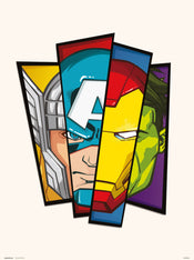 grupo erik marvel avengers stampa artistica 30x40cm | Yourdecoration.it