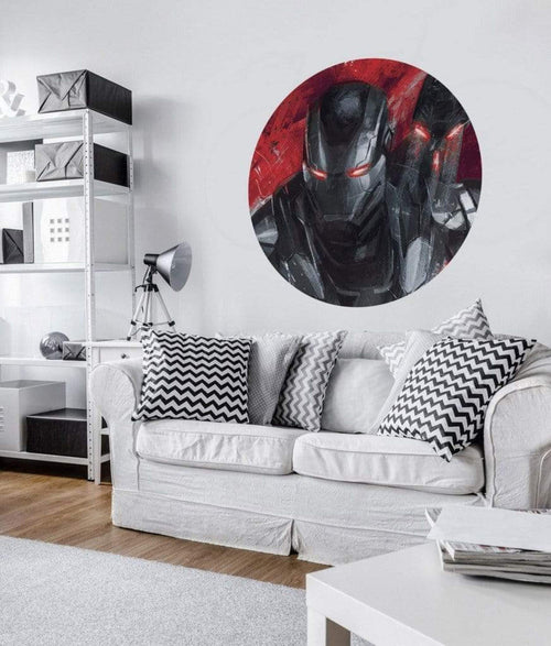 Komar Avengers Painting War Machine Autoadesiva Carta Da Parati 125X125cm Rotonda Ambiente | Yourdecoration.it