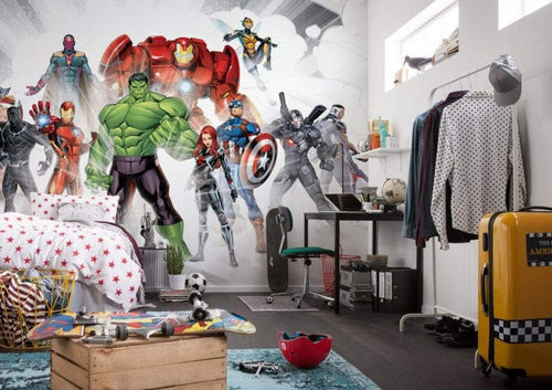 Komar Avengers Unite Carta Da Parati In Tessuto Non Tessuto 500X280cm 10 Strisce Ambiente_8Cea8E87 A8Ae 4F7D Be39 3F097489Feb2 | Yourdecoration.it