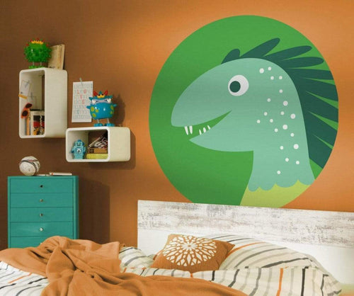 Komar Little Dino Velo Autoadesiva Carta Da Parati 125X125cm Rotonda Ambiente | Yourdecoration.it