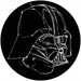 Komar Star Wars Ink Vader Autoadesiva Carta Da Parati 125X125cm Rotonda | Yourdecoration.it