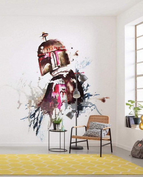 Komar Star Wars Watercolor Boba Fett Carta Da Parati In Tessuto Non Tessuto 250X280cm 5 Strisce Ambiente_0F29Ea59 167A 48Af A5D2 8F7D31660Ae2 | Yourdecoration.it