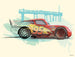 komar wb183 40x30h cars lightning mcqueen stampa artistica 40x30cm | Yourdecoration.it