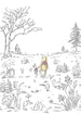 komar_vlies_carta da parati_IADX4_043_Winnie_Pooh_Walk | Yourdecoration.it