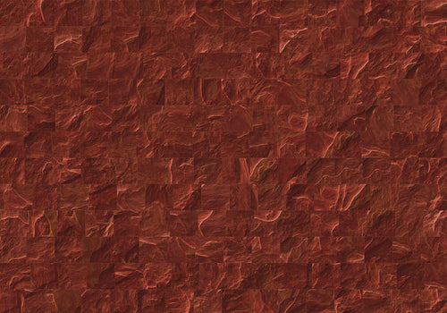 komar_vlies_carta da parati_INX8_078_Red_Slate_Tiles | Yourdecoration.it