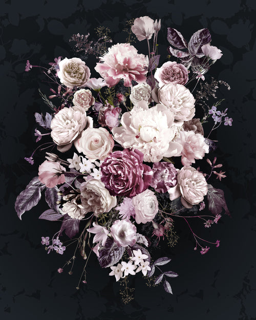 komar_vlies_carta da parati_x4_1018_bouquet_noir | Yourdecoration.it