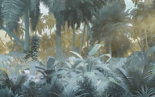 P015 Vd4 Komar Misty Jungle Carta Da Parati In Tessuto Non Tessuto 400X250cm 4 Strisce | Yourdecoration.it