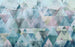 P018A Vd4 Komar Triangles Blue Carta Da Parati In Tessuto Non Tessuto 400X250cm 4 Strisce | Yourdecoration.it