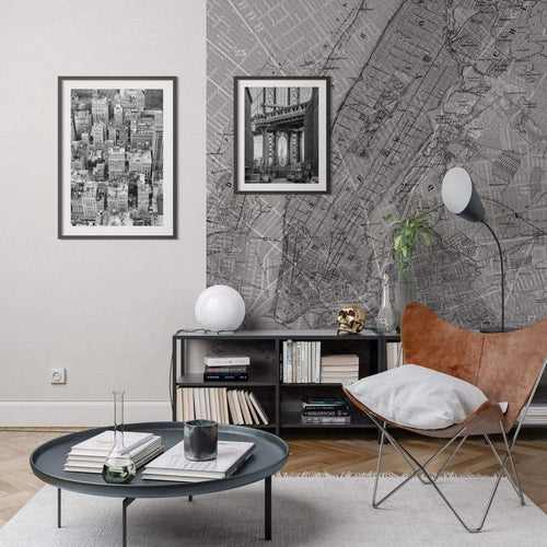 P033 Vd2 Komar Nyc Map Carta Da Parati In Tessuto Non Tessuto 200X250cm 2 Strisce Ambiente | Yourdecoration.it