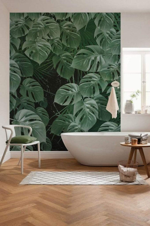 P035 Vd2 Komar Monstera On Marble Carta Da Parati In Tessuto Non Tessuto 200X250cm 2 Strisce Ambiente | Yourdecoration.it